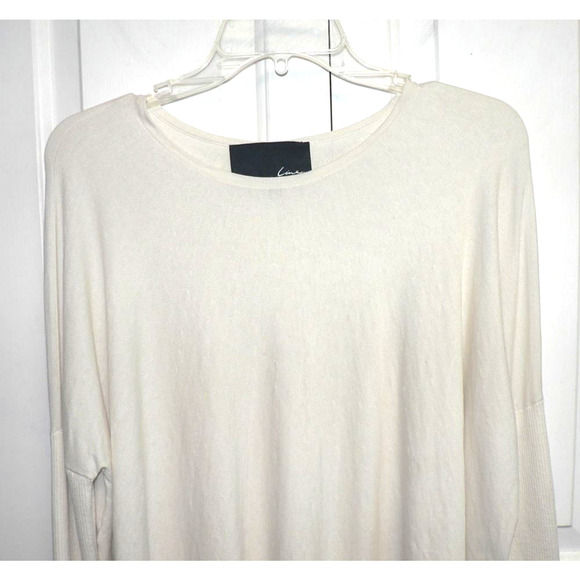 Line Knitwear Women's Touch of Silk Lightweight Pullover Sweater in Ivory Medium - Picture 2 of 3